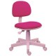 Cadeira Secretria Giratria Gaudi Crepe Pink base Rosa