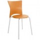 Cadeiras bistr Rhodes polipropileno laranja
