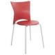 Cadeiras bistr Rhodes polipropileno vermelho