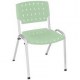Cadeiras em polipropileno empilhveis Sigma verde claro