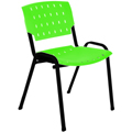 Cadeira Sigma empilhvel preto pp verde